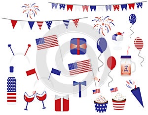 4th of july cliparts