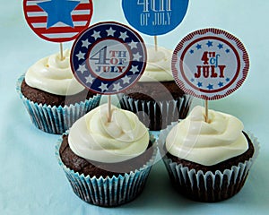 4th of July Cupcake