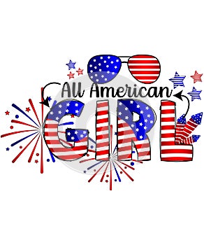 4th of July, Independence Day All American Girl