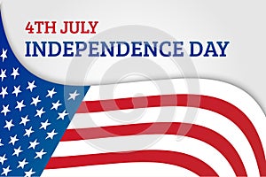 4th July Independence Day Background Banner