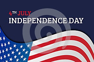 4th July Independence Day Background Illustration