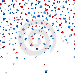 4th of July - Independence day celebration confetti background. vector illusctration