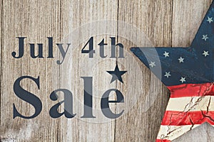 4th of July Sale message