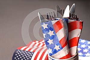 4th of July silverware theme