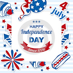 4th july stickers background