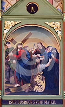 4th Stations of the Cross, Jesus meets His Mother