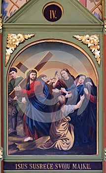 4th Stations of the Cross, Jesus meets His Mother