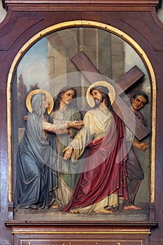 4th Stations of the Cross, Jesus meets His Mother