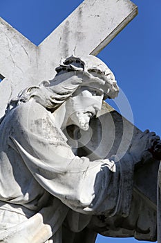 4th Stations of the Cross, Jesus meets His Mother, basilica Assumption of the Virgin Mary in Marija Bistrica, Croatia