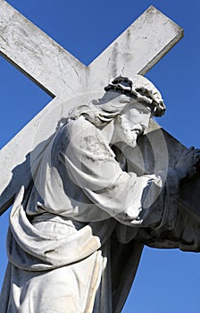 4th Stations of the Cross, Jesus meets His Mother, basilica Assumption of the Virgin Mary in Marija Bistrica, Croatia