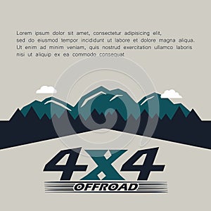 4wd off road graphic design