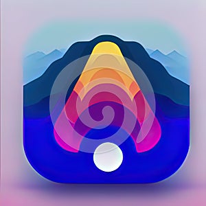 4x Software App Icon. Generative AI.