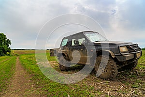 4x4 car on field