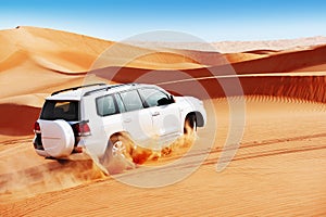 4x4 dune bashing is a popular sport of the Arabian