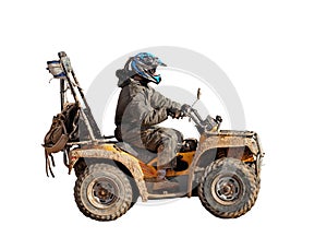 4x4 motorcycle isolated