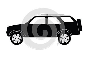 4x4 SUV vehicle illustration