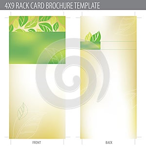 4x9 Rack Card Brochure Template