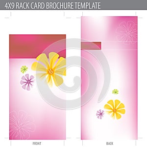 4x9 Rack Card Brochure Template