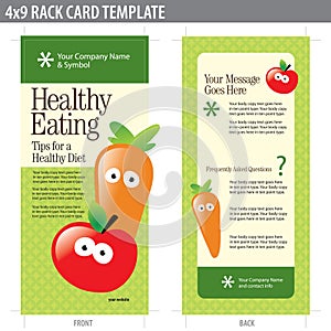 4x9 Rack Card Brochure Template