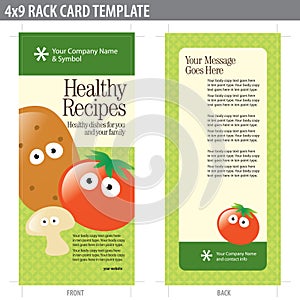 4x9 Rack Card Brochure Template