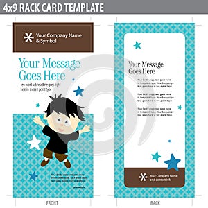 4x9 Rack Card Template