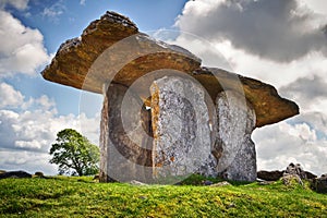 5 000 years old Polnabrone Dolmen in Burren