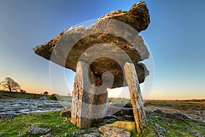 5 000 years old Polnabrone Dolmen in Burren