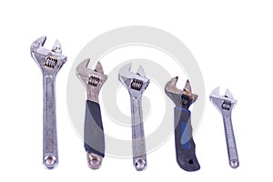 5 Adjustable spanners