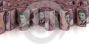 5 Australian Dollars Background
