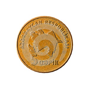 5 azerbaijani qepik coin reverse