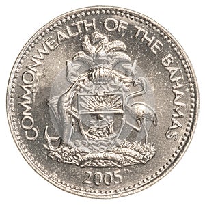 5 bahamian cent coin