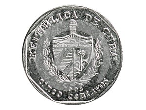 5 Centavos coin, 1994~Today - Peso Convertible serie, 1998. Bank of Cuba. Reverse, issued on 1996