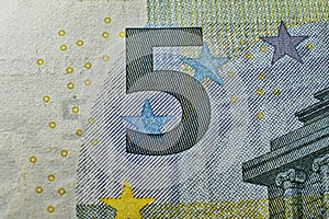 5 euro macro background for business finance themes