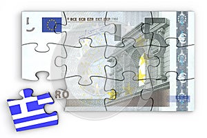 5 Euro Note Puzzle And a Greek Piece