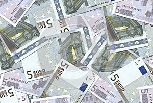 5 Euro Notes Texture