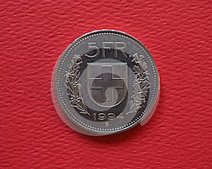 5 francs coin, Switzerland