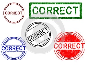 5 Grunge Stamps - CORRECT