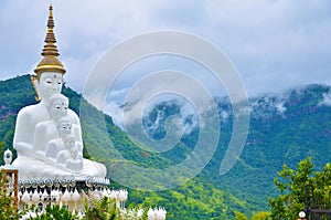 5 lord Buddha at Petchaboon