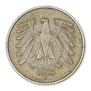 5 mark denomination circulation coin of West Germany