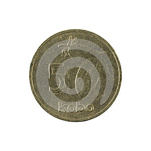 5 nigerian kobo coin 1988 obverse