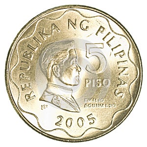 5 Philippine peso coin
