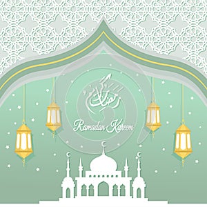 5.ramadan kareem background with islamic ornament