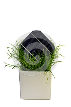 5 Solar-Cell in flower pot