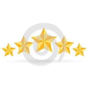 5 stars rating icon