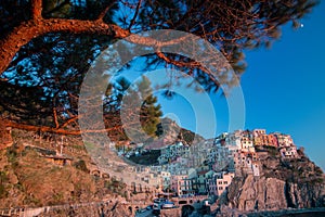 5 terre manarola vernazza la spezia liguria italian coast italy