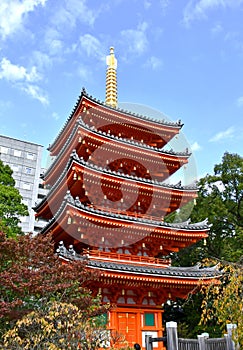5-Tiered Pagoda of Tochoji Temple, Fukuoka City