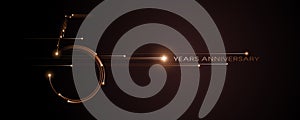 5 years anniversary vector icon, logo. Graphic design element