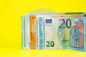 50 100 Euro Money. euro cash background. Euro Money Banknotes