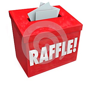 50-50 Raffle Enter to Win Box Drop Your Tickets