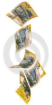 50 Australian Dollars Vartical